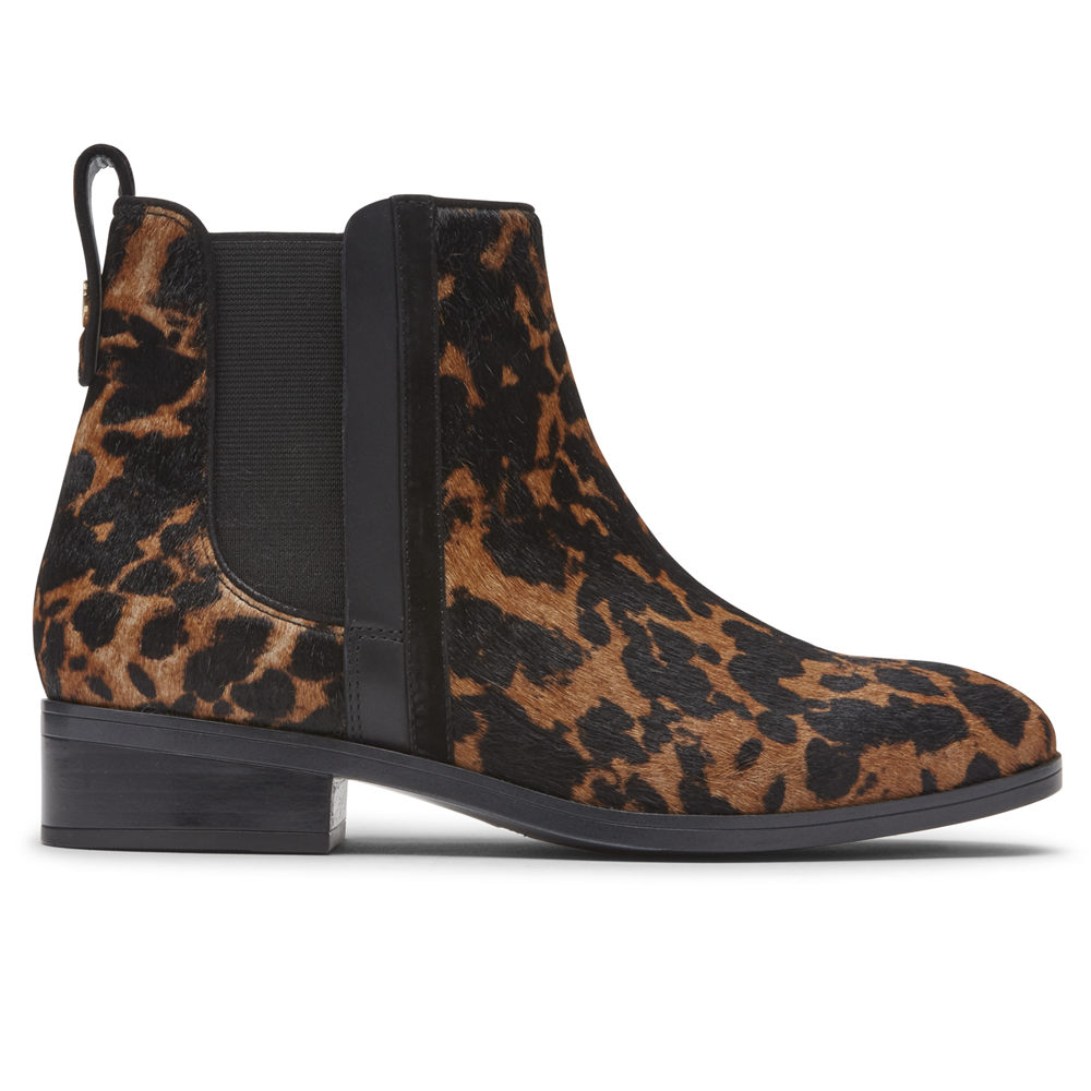 Botas Rockport Mulher Leopardo - Larkyn Chelsea - 19264TFQN